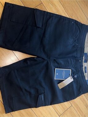 Marc Asher Dark Navy Men's Cargo Pants with Utility Pockets